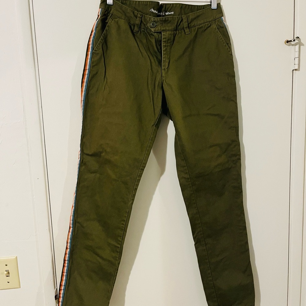 Roxy Retro Green Chino Pants, Size 28
